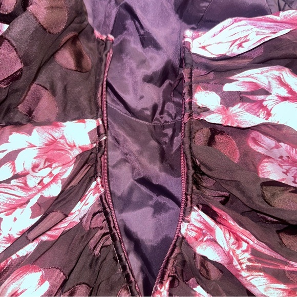 JS collections silk blend floral printed halter corset top size 14 - Picture 10 of 14